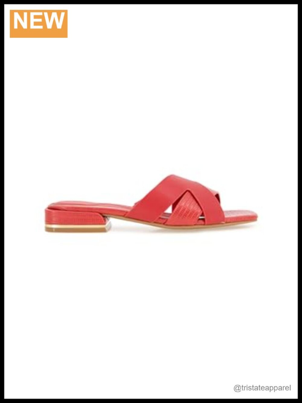 Kenneth Cole New York Women's Issa Flat Slide Sandal Faux Leather - Picture 6 of 6